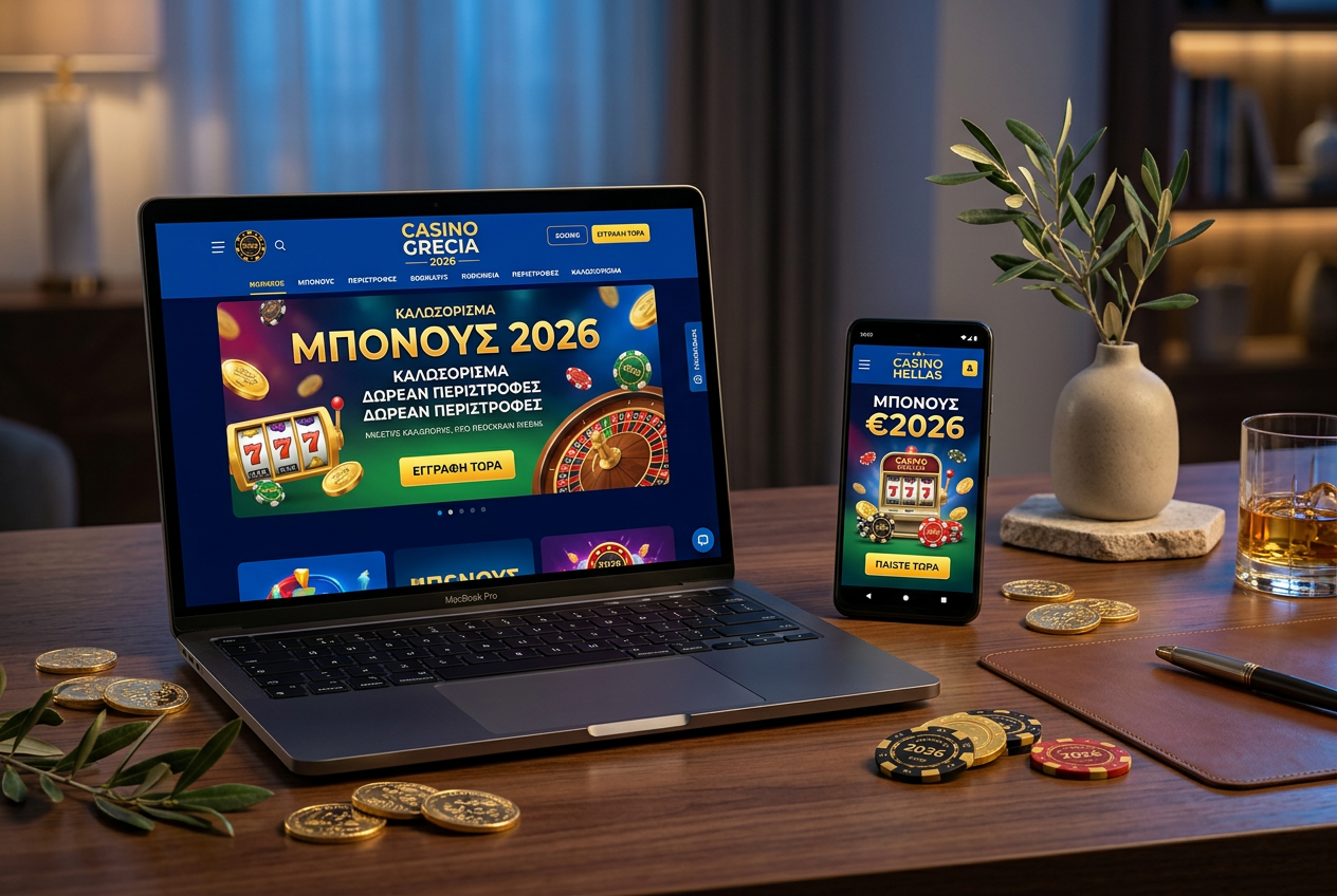 Modern digital display of casino bonus offers and gold coins